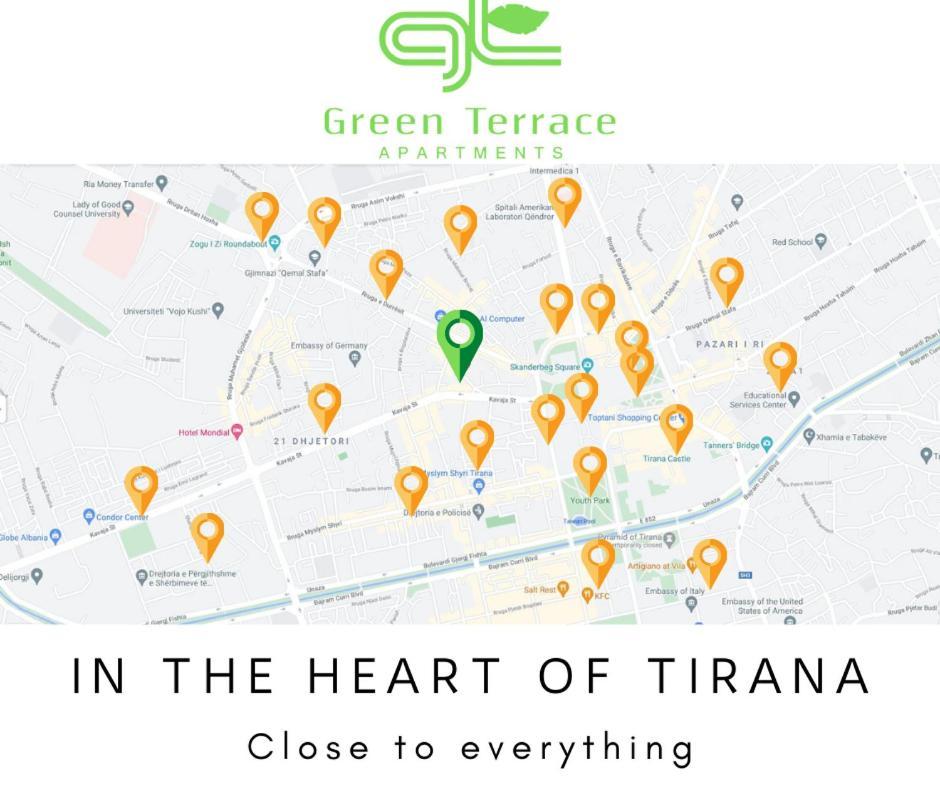 Green Terrace Apartment 4 Тирана Екстериор снимка